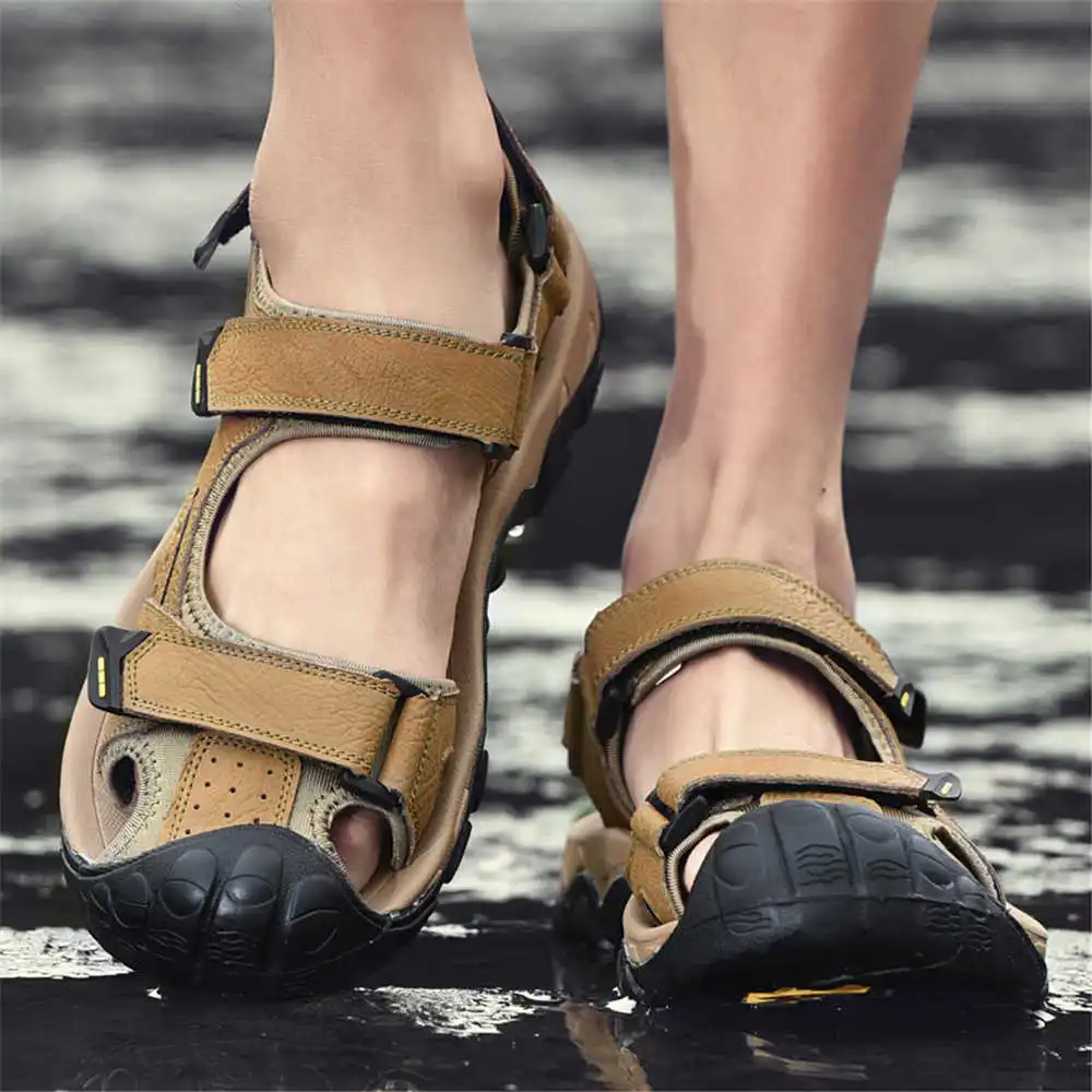 Aquatic Sports Uk - Sandal pantai kulit sapi alami Nomor
