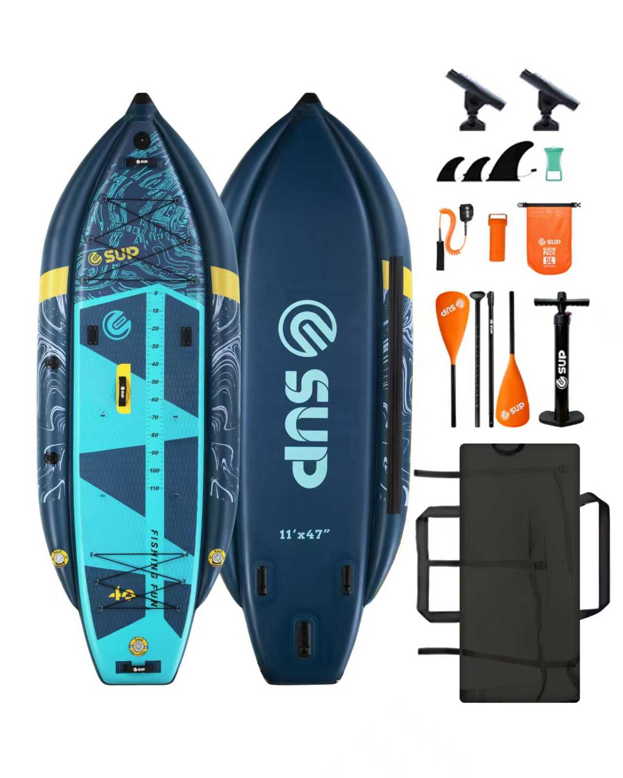 Kayak Memancing Tiup dengan Du - Aquatic Sports ulasan dan harga