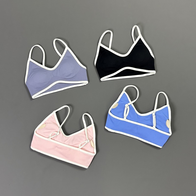 Bra Yoga Wanita Contrastline V - Aquatic Sports Bra ulasan dan harga