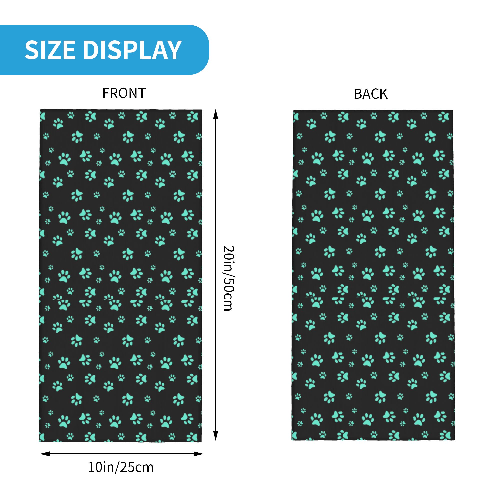 Bandana Leher Motif Jejak Kaki - Aquatic Sports ulasan dan harga