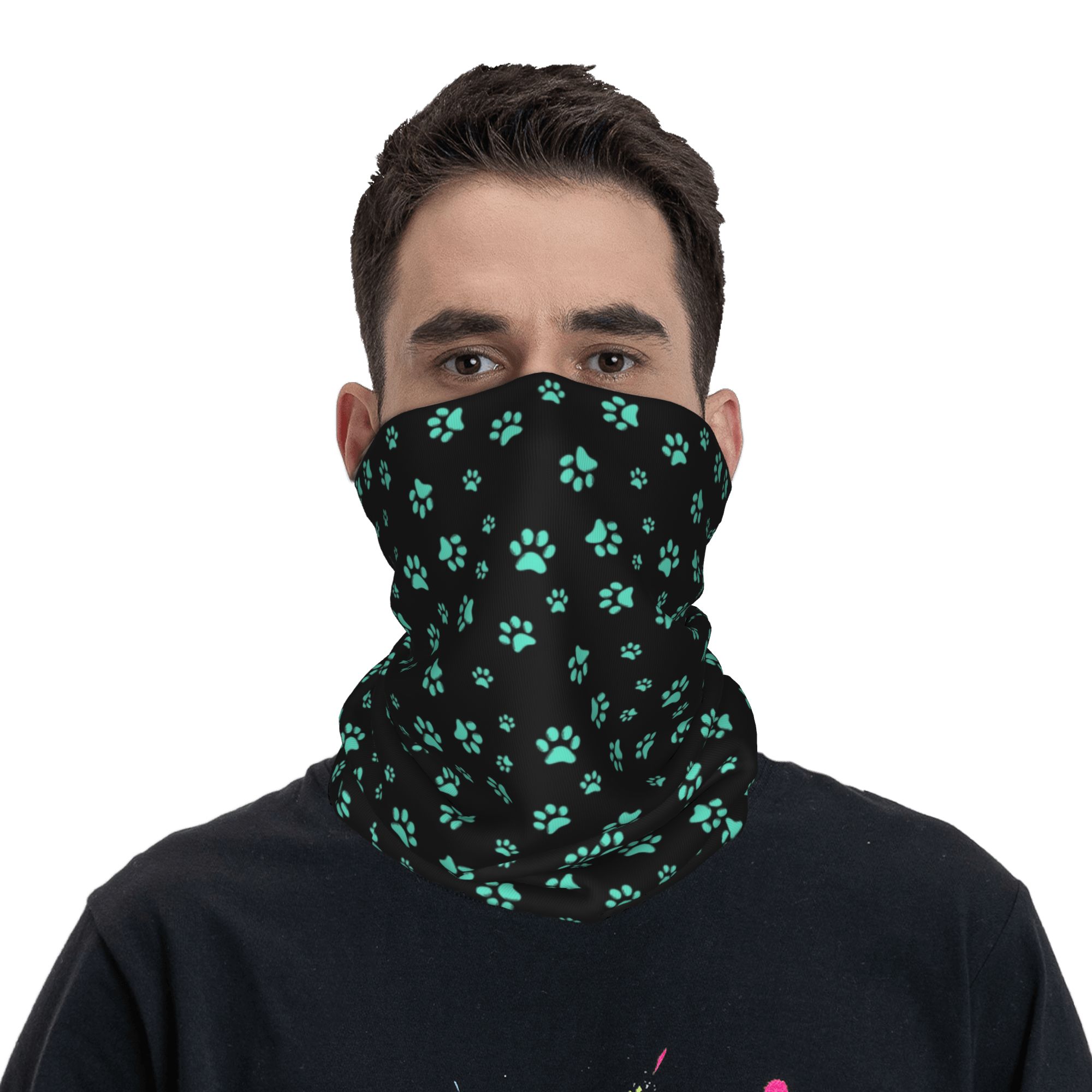 Bandana Leher Motif Jejak Kaki - Aquatic Sports ulasan dan harga